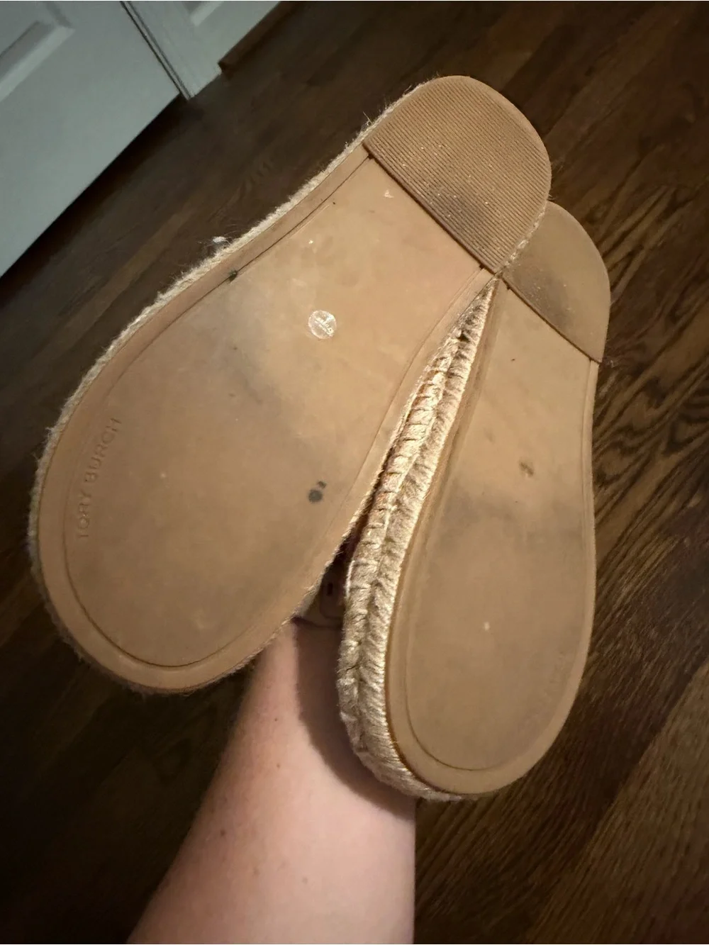 Tory Burch suede Double Buckle espadrille Sandals